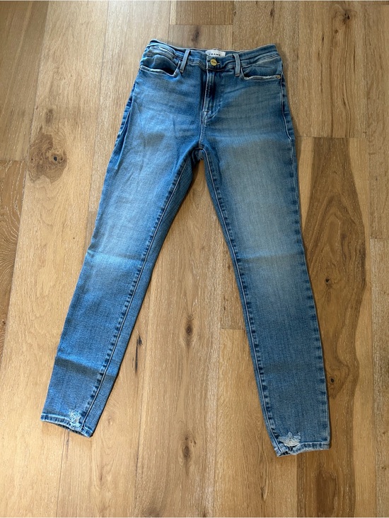 Frame Denim Denim - Frame Denim Light Blue Skinny Jeans